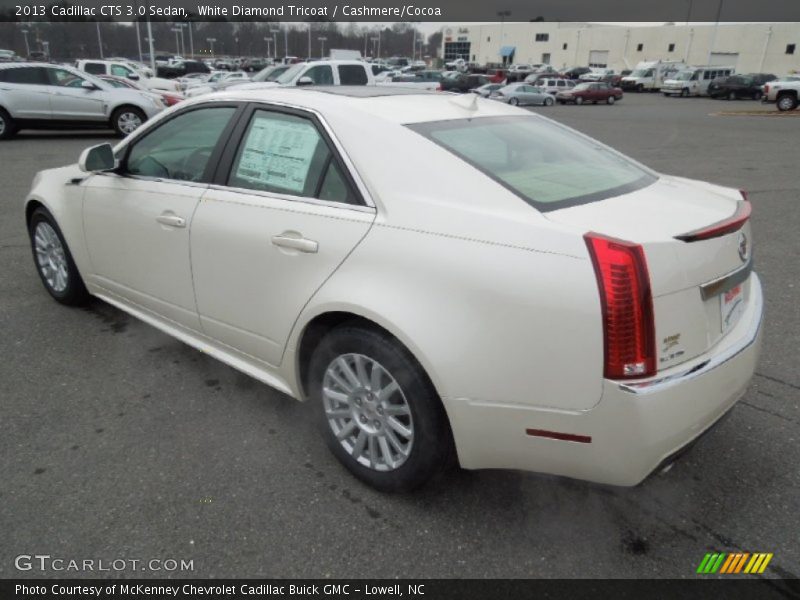 White Diamond Tricoat / Cashmere/Cocoa 2013 Cadillac CTS 3.0 Sedan