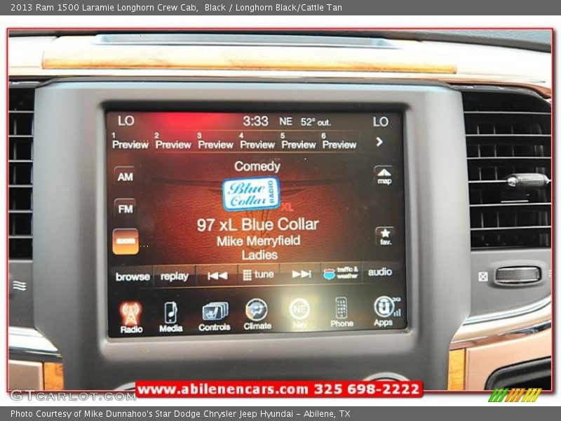 Black / Longhorn Black/Cattle Tan 2013 Ram 1500 Laramie Longhorn Crew Cab