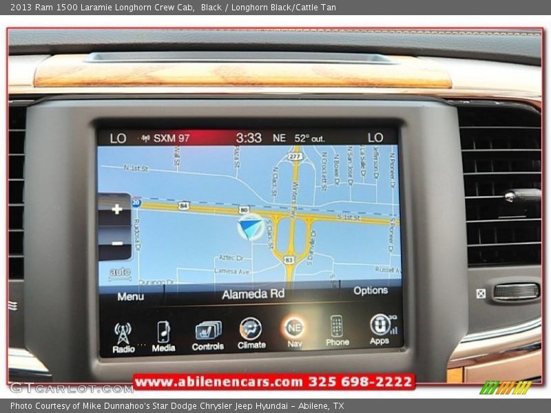 Black / Longhorn Black/Cattle Tan 2013 Ram 1500 Laramie Longhorn Crew Cab