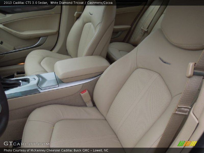 White Diamond Tricoat / Cashmere/Cocoa 2013 Cadillac CTS 3.0 Sedan
