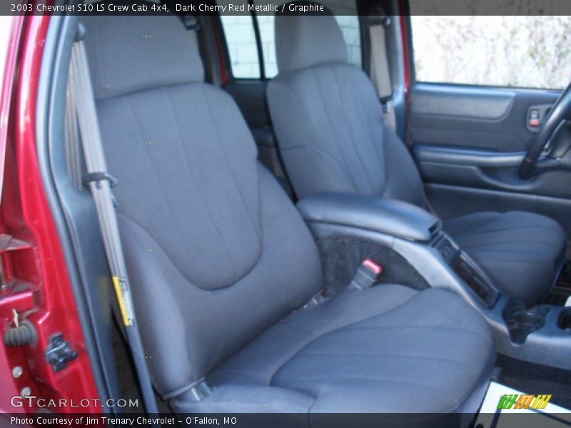 Dark Cherry Red Metallic / Graphite 2003 Chevrolet S10 LS Crew Cab 4x4