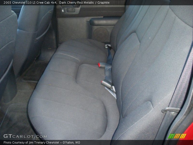 Dark Cherry Red Metallic / Graphite 2003 Chevrolet S10 LS Crew Cab 4x4