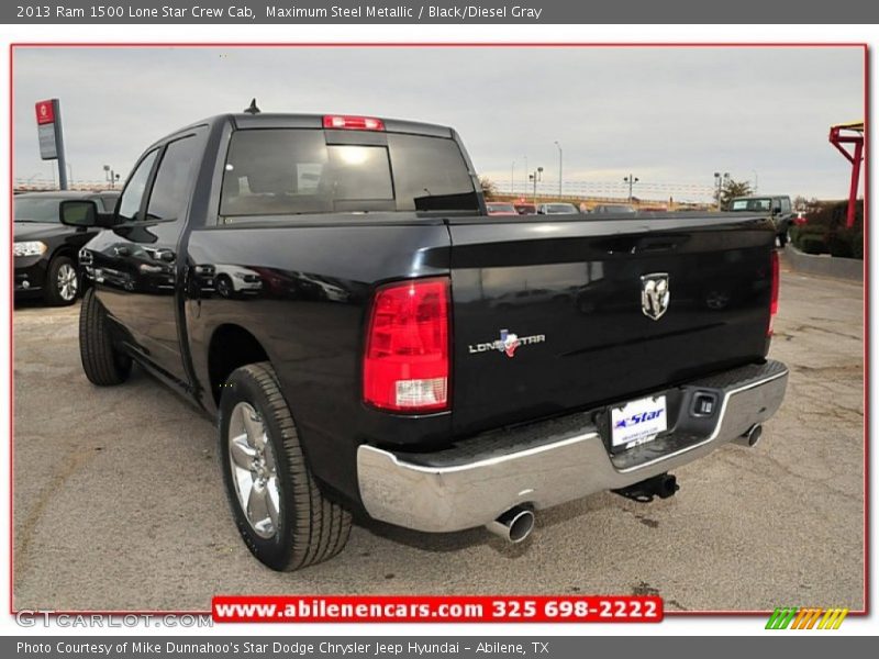 Maximum Steel Metallic / Black/Diesel Gray 2013 Ram 1500 Lone Star Crew Cab