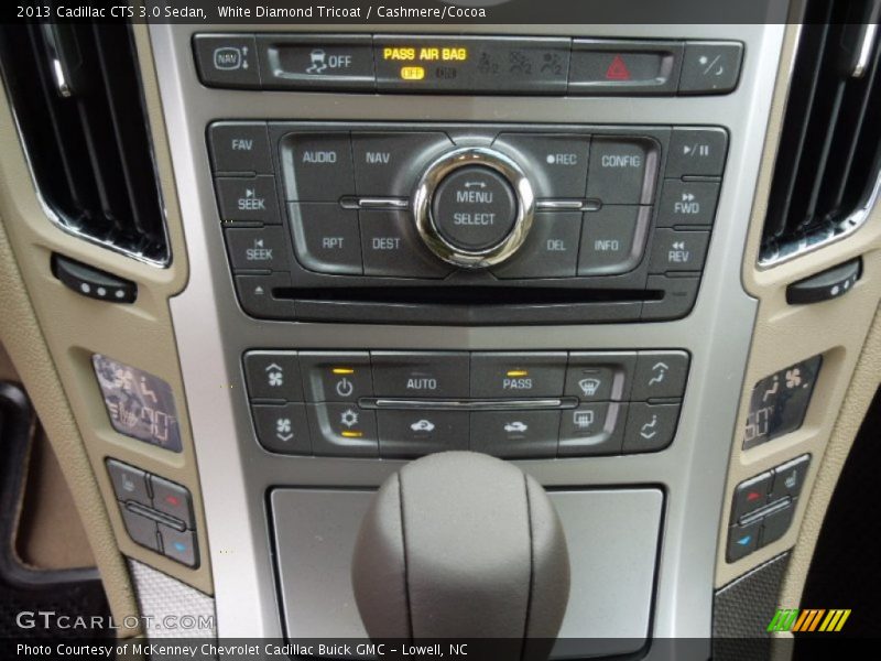 White Diamond Tricoat / Cashmere/Cocoa 2013 Cadillac CTS 3.0 Sedan