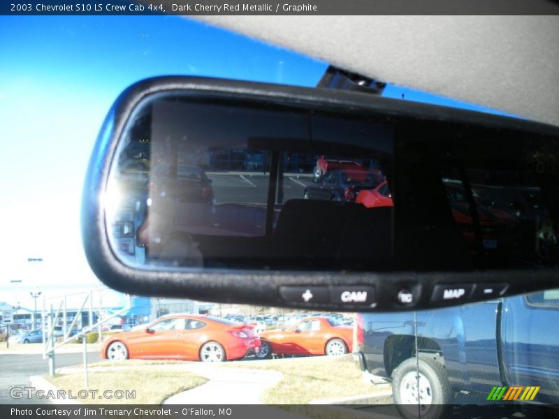 Dark Cherry Red Metallic / Graphite 2003 Chevrolet S10 LS Crew Cab 4x4
