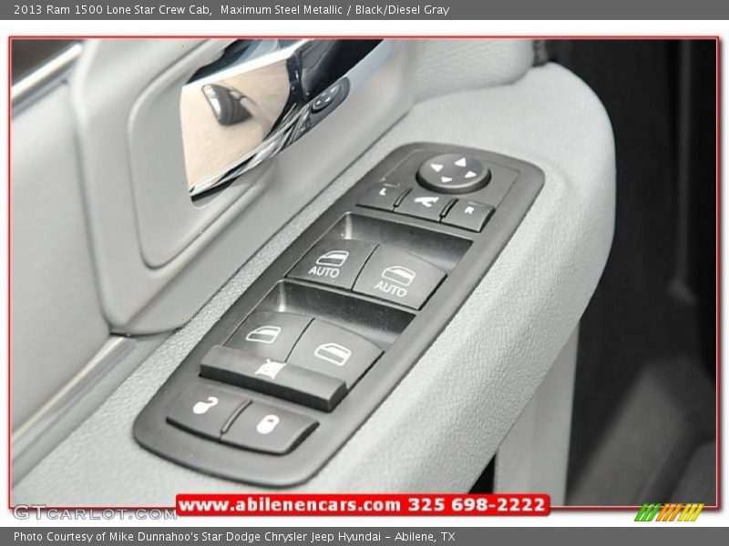 Maximum Steel Metallic / Black/Diesel Gray 2013 Ram 1500 Lone Star Crew Cab