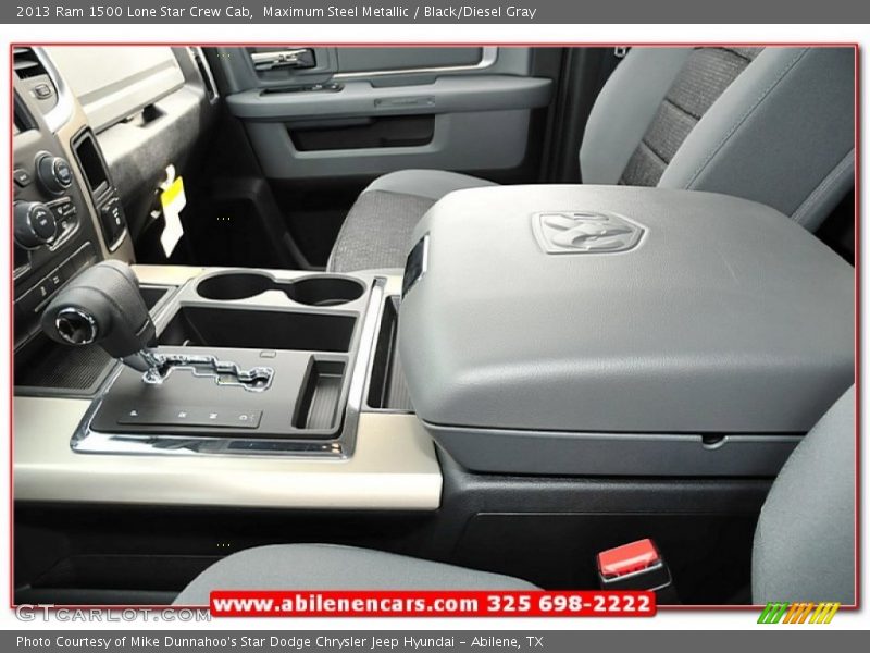 Maximum Steel Metallic / Black/Diesel Gray 2013 Ram 1500 Lone Star Crew Cab