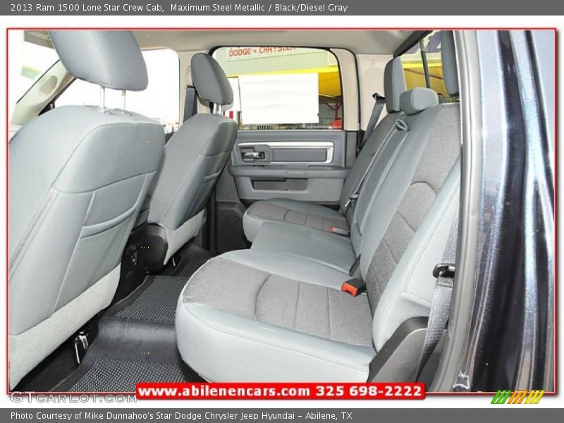 Maximum Steel Metallic / Black/Diesel Gray 2013 Ram 1500 Lone Star Crew Cab
