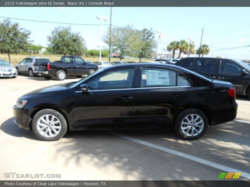 Black Uni / Cornsilk Beige 2013 Volkswagen Jetta SE Sedan
