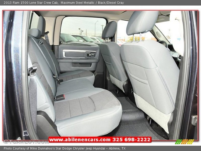 Maximum Steel Metallic / Black/Diesel Gray 2013 Ram 1500 Lone Star Crew Cab