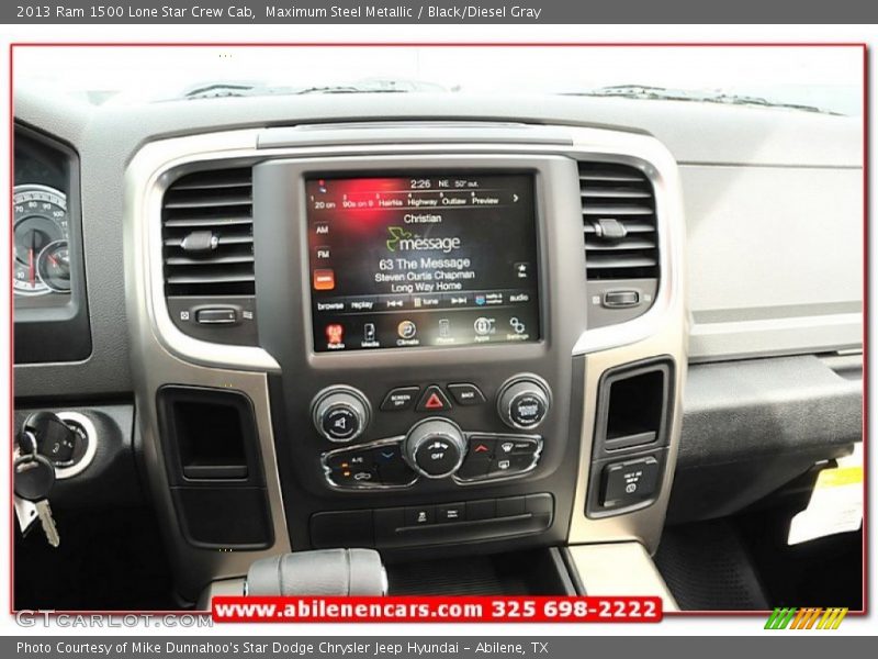 Maximum Steel Metallic / Black/Diesel Gray 2013 Ram 1500 Lone Star Crew Cab