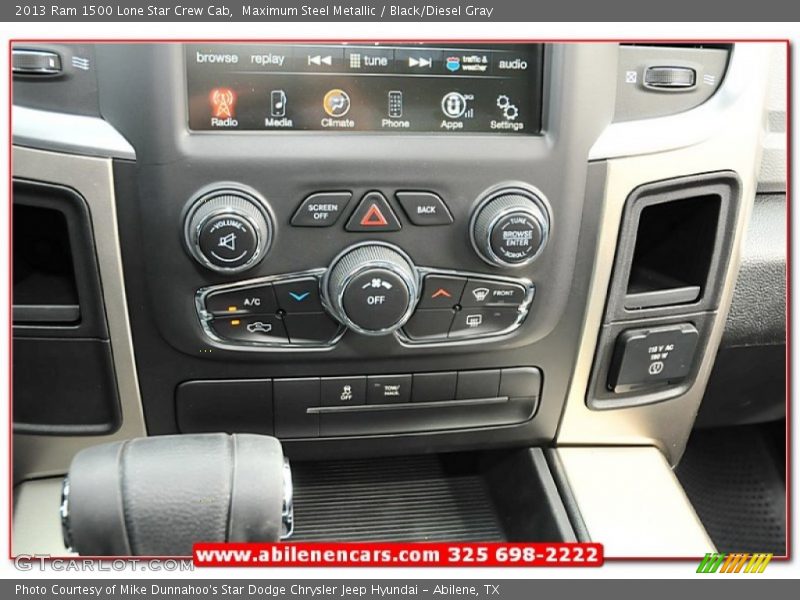 Maximum Steel Metallic / Black/Diesel Gray 2013 Ram 1500 Lone Star Crew Cab