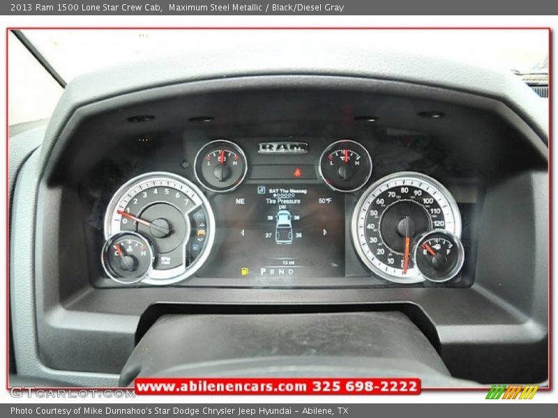 Maximum Steel Metallic / Black/Diesel Gray 2013 Ram 1500 Lone Star Crew Cab