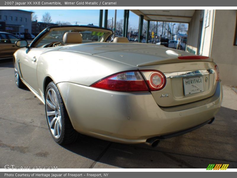 Winter Gold Metallic / Caramel 2007 Jaguar XK XK8 Convertible