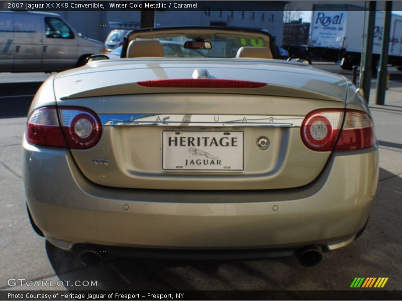 Winter Gold Metallic / Caramel 2007 Jaguar XK XK8 Convertible
