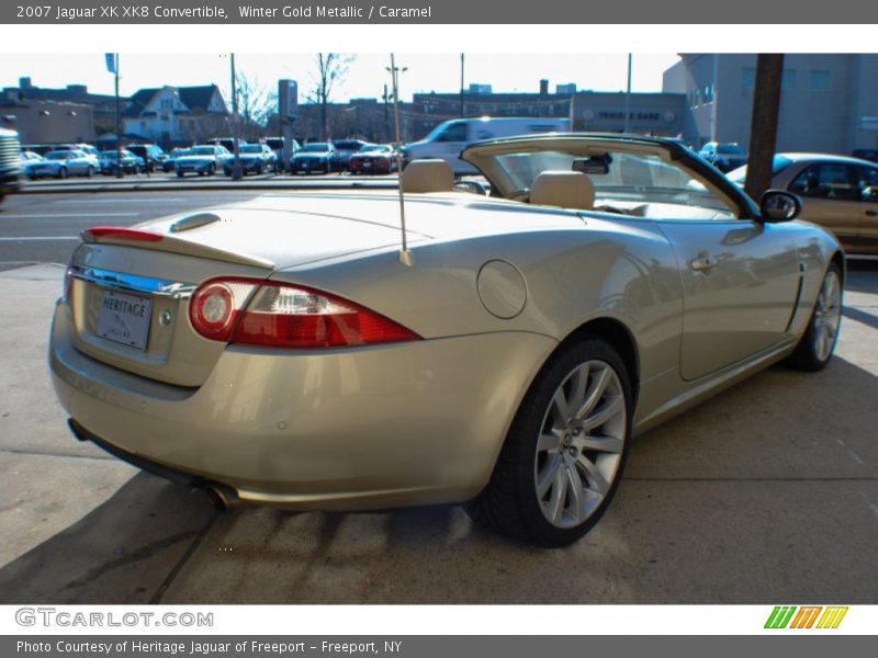 Winter Gold Metallic / Caramel 2007 Jaguar XK XK8 Convertible