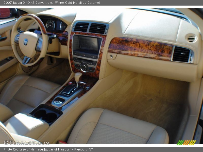 Winter Gold Metallic / Caramel 2007 Jaguar XK XK8 Convertible