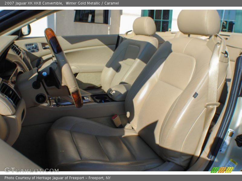 Winter Gold Metallic / Caramel 2007 Jaguar XK XK8 Convertible