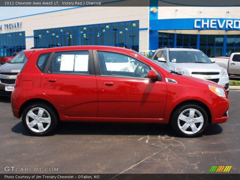 Victory Red / Charcoal 2011 Chevrolet Aveo Aveo5 LT