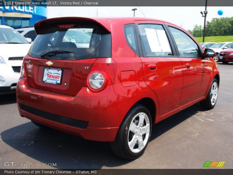 Victory Red / Charcoal 2011 Chevrolet Aveo Aveo5 LT