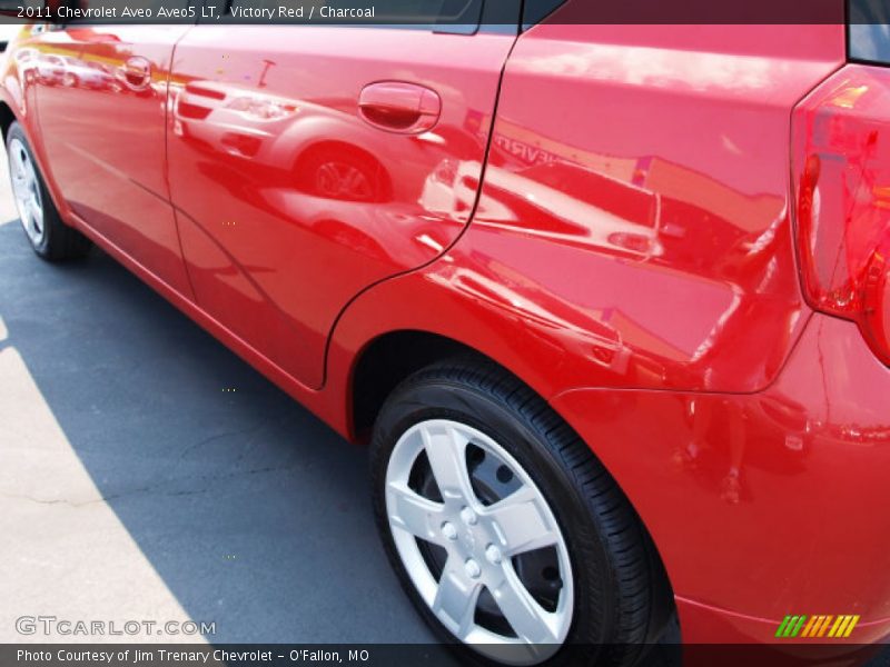 Victory Red / Charcoal 2011 Chevrolet Aveo Aveo5 LT