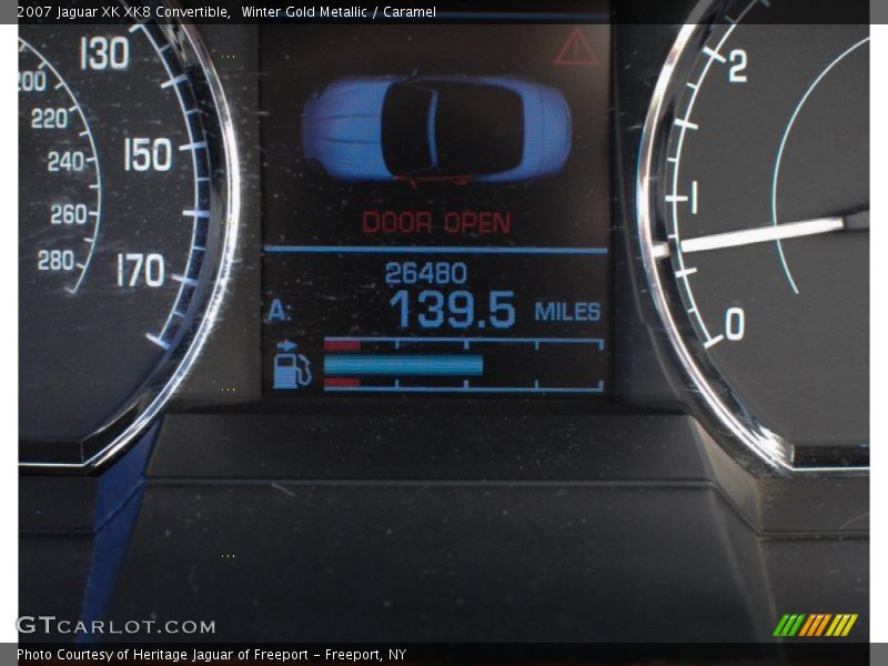 Winter Gold Metallic / Caramel 2007 Jaguar XK XK8 Convertible