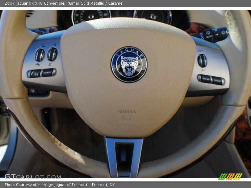 Winter Gold Metallic / Caramel 2007 Jaguar XK XK8 Convertible