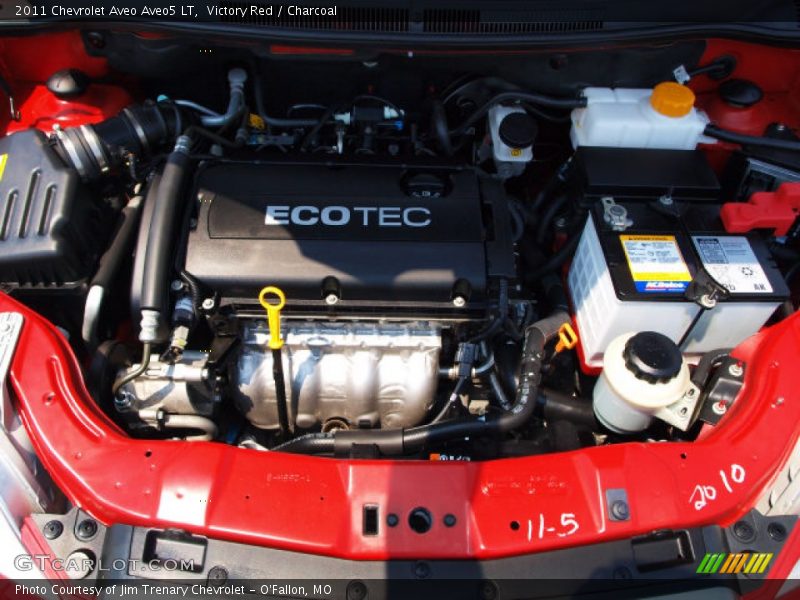 Victory Red / Charcoal 2011 Chevrolet Aveo Aveo5 LT