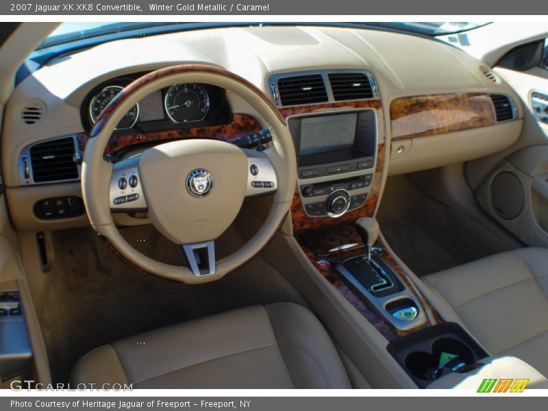 Winter Gold Metallic / Caramel 2007 Jaguar XK XK8 Convertible