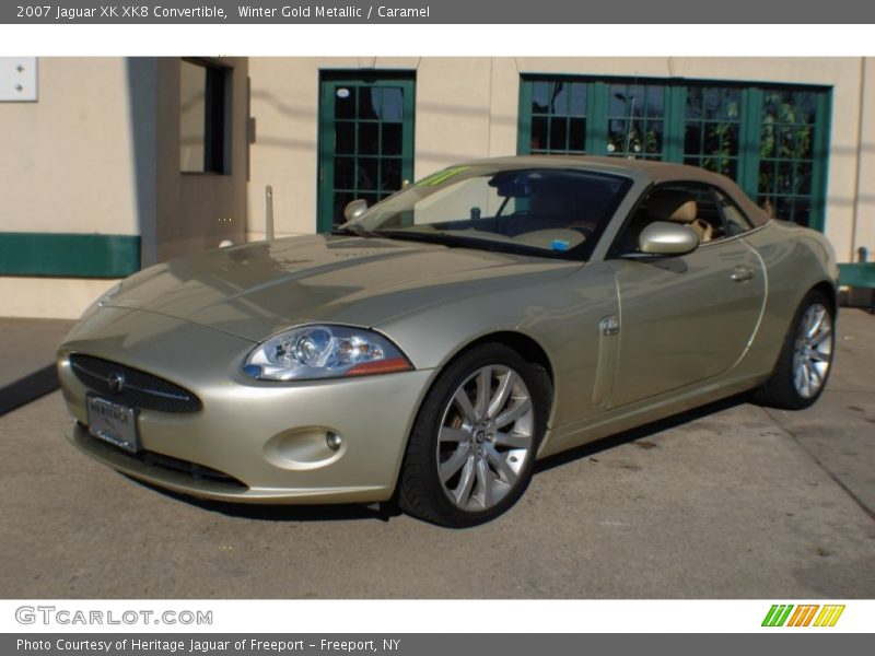 Winter Gold Metallic / Caramel 2007 Jaguar XK XK8 Convertible