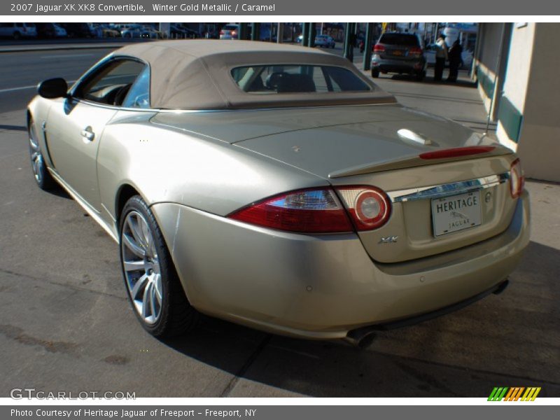 Winter Gold Metallic / Caramel 2007 Jaguar XK XK8 Convertible