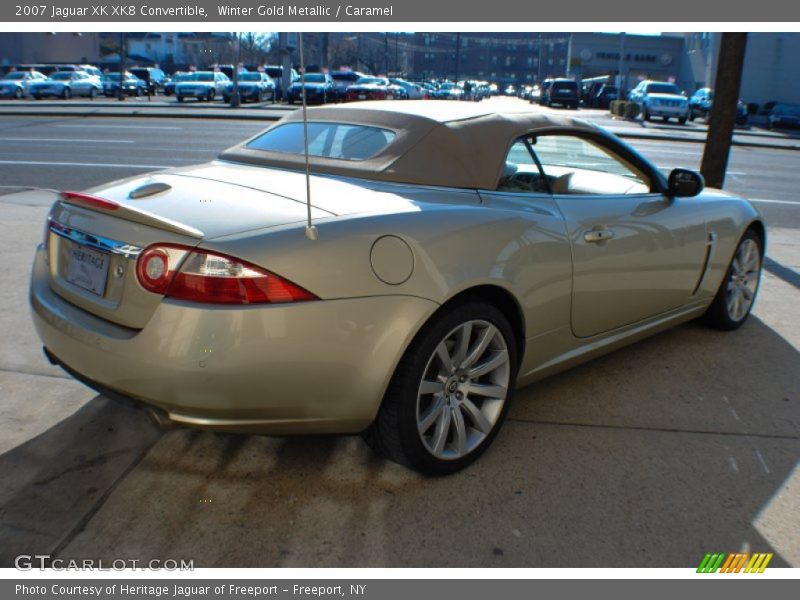 Winter Gold Metallic / Caramel 2007 Jaguar XK XK8 Convertible