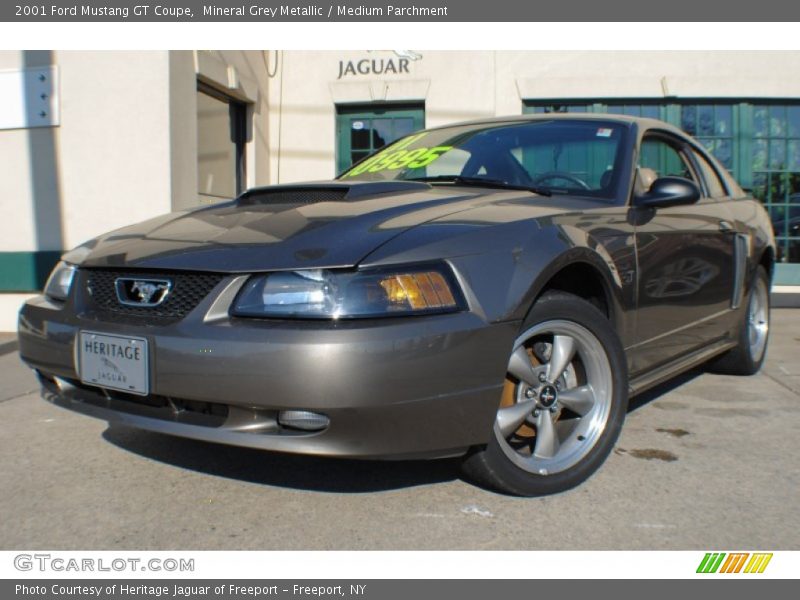Mineral Grey Metallic / Medium Parchment 2001 Ford Mustang GT Coupe