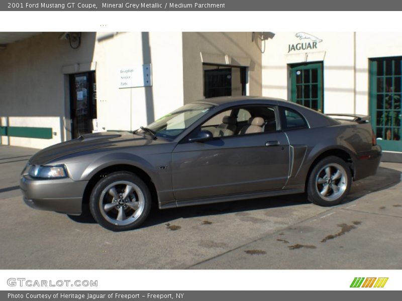 Mineral Grey Metallic / Medium Parchment 2001 Ford Mustang GT Coupe