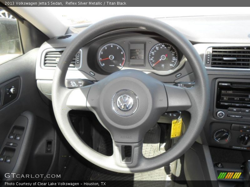 Reflex Silver Metallic / Titan Black 2013 Volkswagen Jetta S Sedan