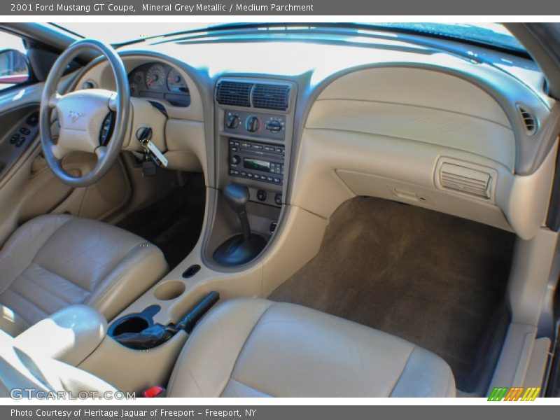 Mineral Grey Metallic / Medium Parchment 2001 Ford Mustang GT Coupe