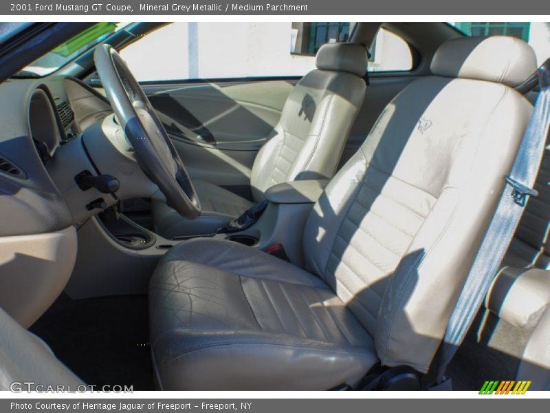 Mineral Grey Metallic / Medium Parchment 2001 Ford Mustang GT Coupe
