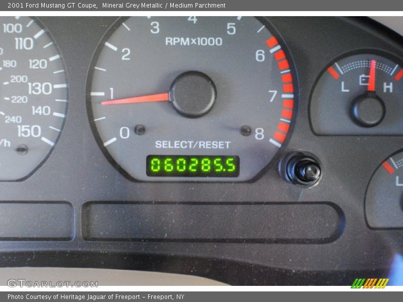 Mineral Grey Metallic / Medium Parchment 2001 Ford Mustang GT Coupe