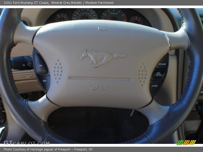 Mineral Grey Metallic / Medium Parchment 2001 Ford Mustang GT Coupe