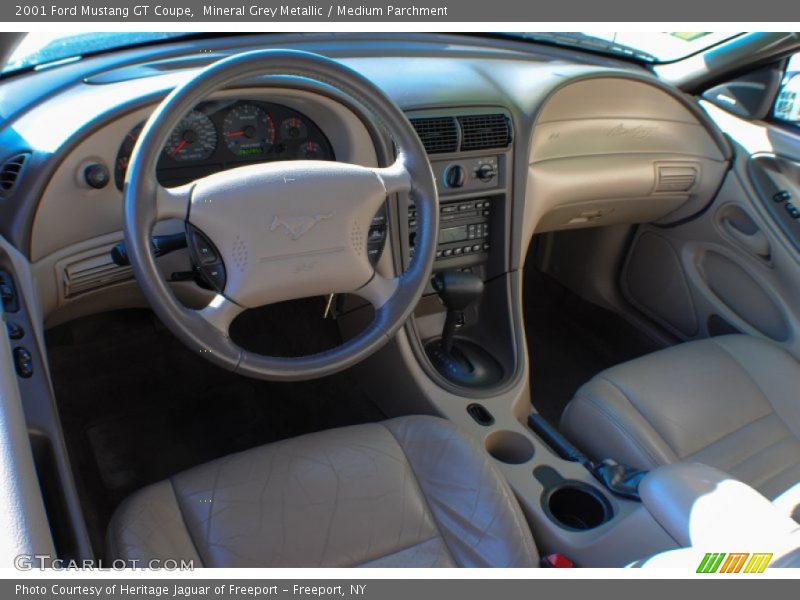 Mineral Grey Metallic / Medium Parchment 2001 Ford Mustang GT Coupe