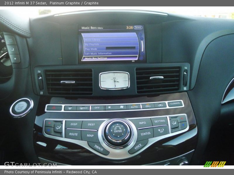 Controls of 2012 M 37 Sedan