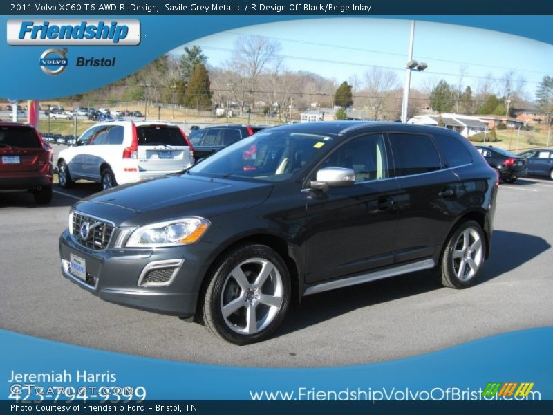 Savile Grey Metallic / R Design Off Black/Beige Inlay 2011 Volvo XC60 T6 AWD R-Design