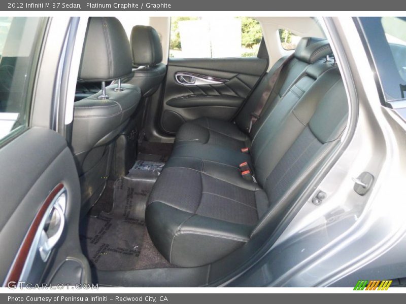 Rear Seat of 2012 M 37 Sedan
