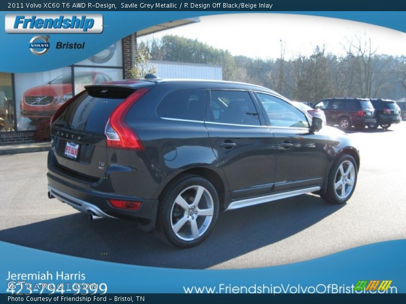 Savile Grey Metallic / R Design Off Black/Beige Inlay 2011 Volvo XC60 T6 AWD R-Design