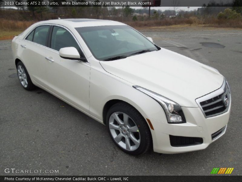 White Diamond Tricoat / Jet Black/Jet Black Accents 2013 Cadillac ATS 2.0L Turbo