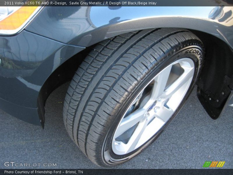 Savile Grey Metallic / R Design Off Black/Beige Inlay 2011 Volvo XC60 T6 AWD R-Design