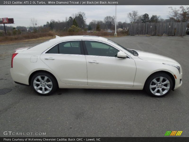 White Diamond Tricoat / Jet Black/Jet Black Accents 2013 Cadillac ATS 2.0L Turbo