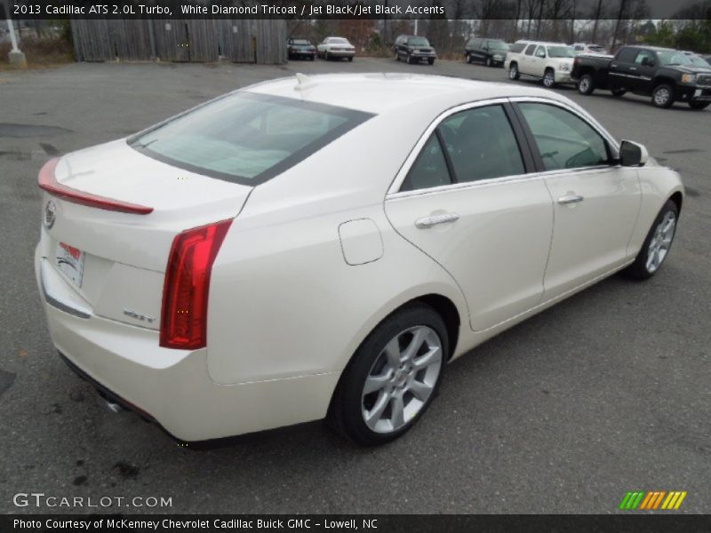 White Diamond Tricoat / Jet Black/Jet Black Accents 2013 Cadillac ATS 2.0L Turbo