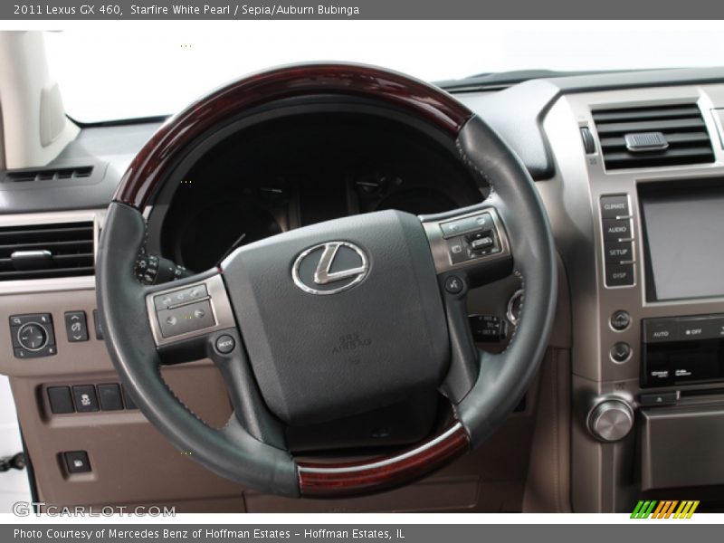 Starfire White Pearl / Sepia/Auburn Bubinga 2011 Lexus GX 460