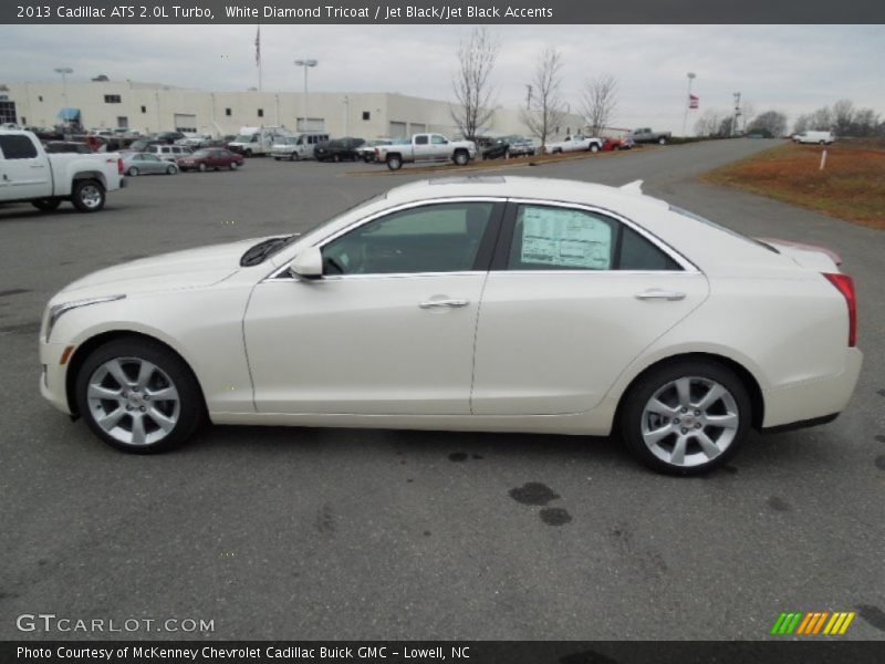White Diamond Tricoat / Jet Black/Jet Black Accents 2013 Cadillac ATS 2.0L Turbo
